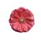 Shiny Poppy Flower Christmas Clip Ornament - 4.75" - Watermelon Pink
